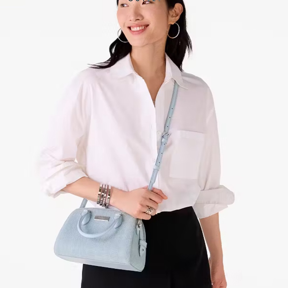 ♠️Kate Spade NWOT Madison Denim Sparkle Crossbody Bag!♠️ - Picture 2 of 8